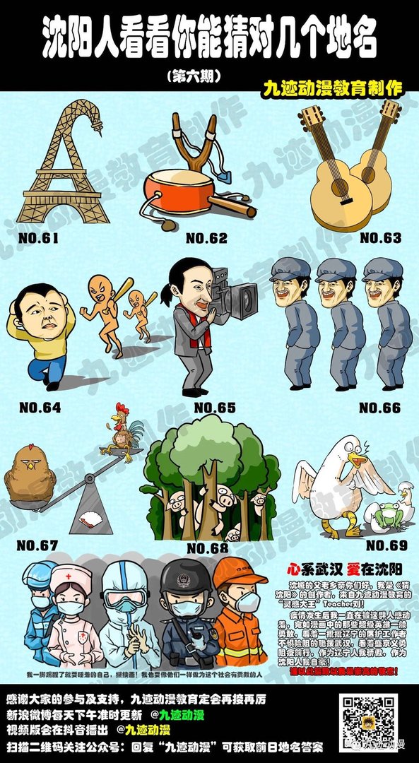 猜猜看你能猜出几个沈阳地名第六期？