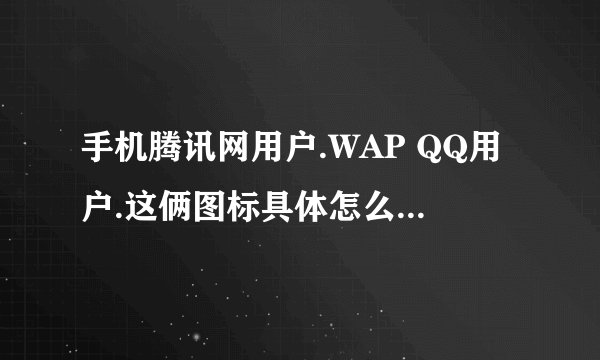 手机腾讯网用户.WAP QQ用户.这俩图标具体怎么点亮？需要RMB么？谢谢高手了.