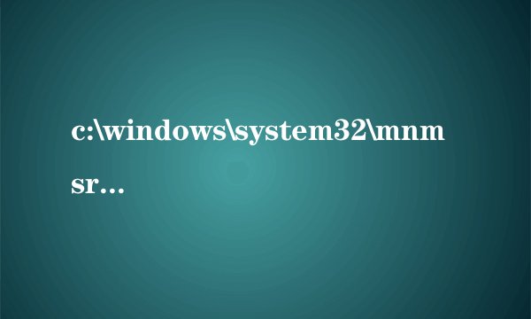c:\windows\system32\mnmsrvc.exe是什么病毒