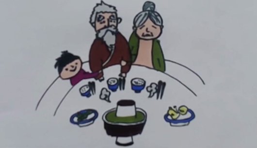 怎样绘画年夜饭