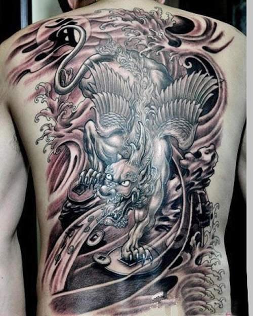 有人文身文麒麟符号，文这个图案有什么讲究？