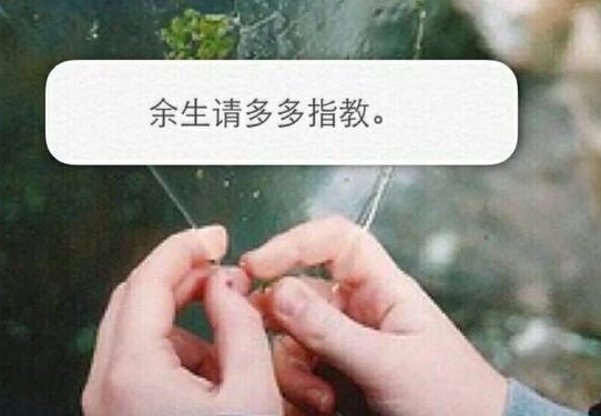 先生 余生很长、相衬走过、我以你为约束、希望我们来日方长!是什么意思？