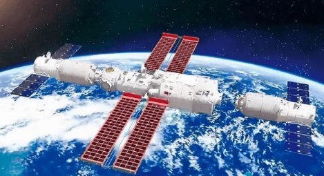 天舟三号从空间站后端绕前端对接，核心舱和天舟三号组合体状态如何？
