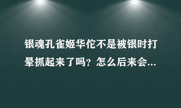 银魂孔雀姬华佗不是被银时打晕抓起来了吗？怎么后来会到春雨手里？