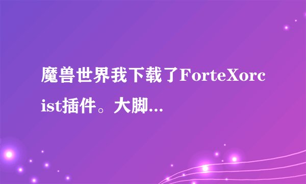 魔兽世界我下载了ForteXorcist插件。大脚插件里还有什么需要的?