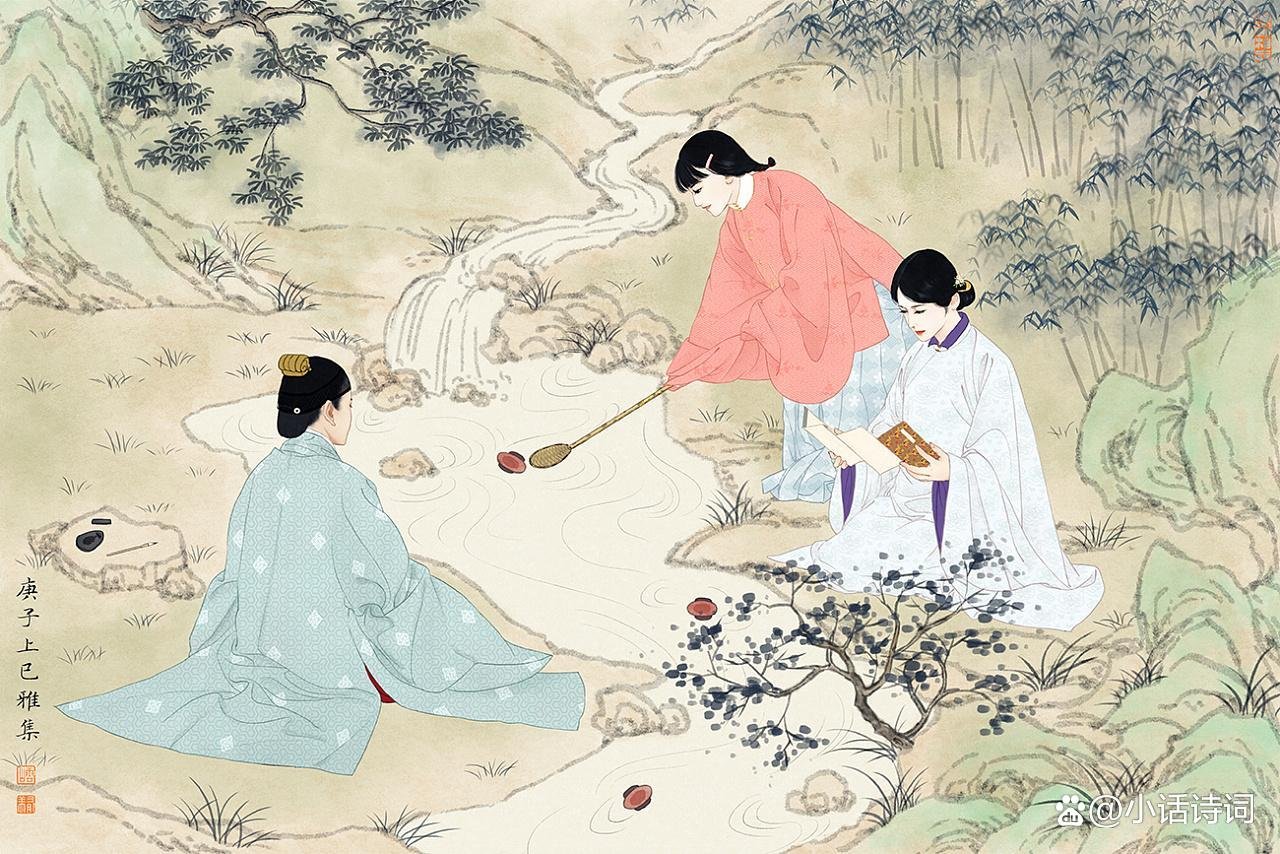 “三月三日气象新，长安水边多丽人”，杜甫这两句诗描绘了怎样的景象？