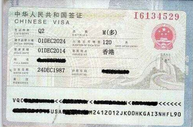 中国签证种类中的字母是什么缩写啊