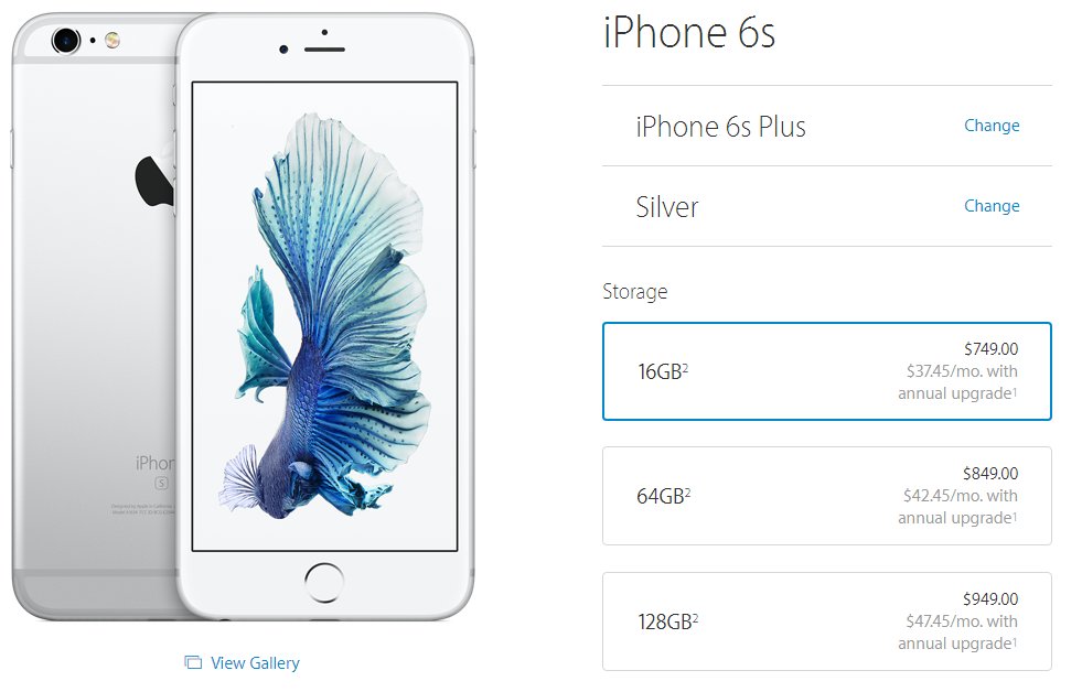 苹果iphone6 在美国买多少钱