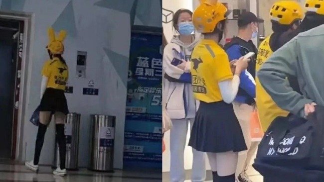 杭州一女生身穿外卖制服跳舞，她为何会有如此举动呢？