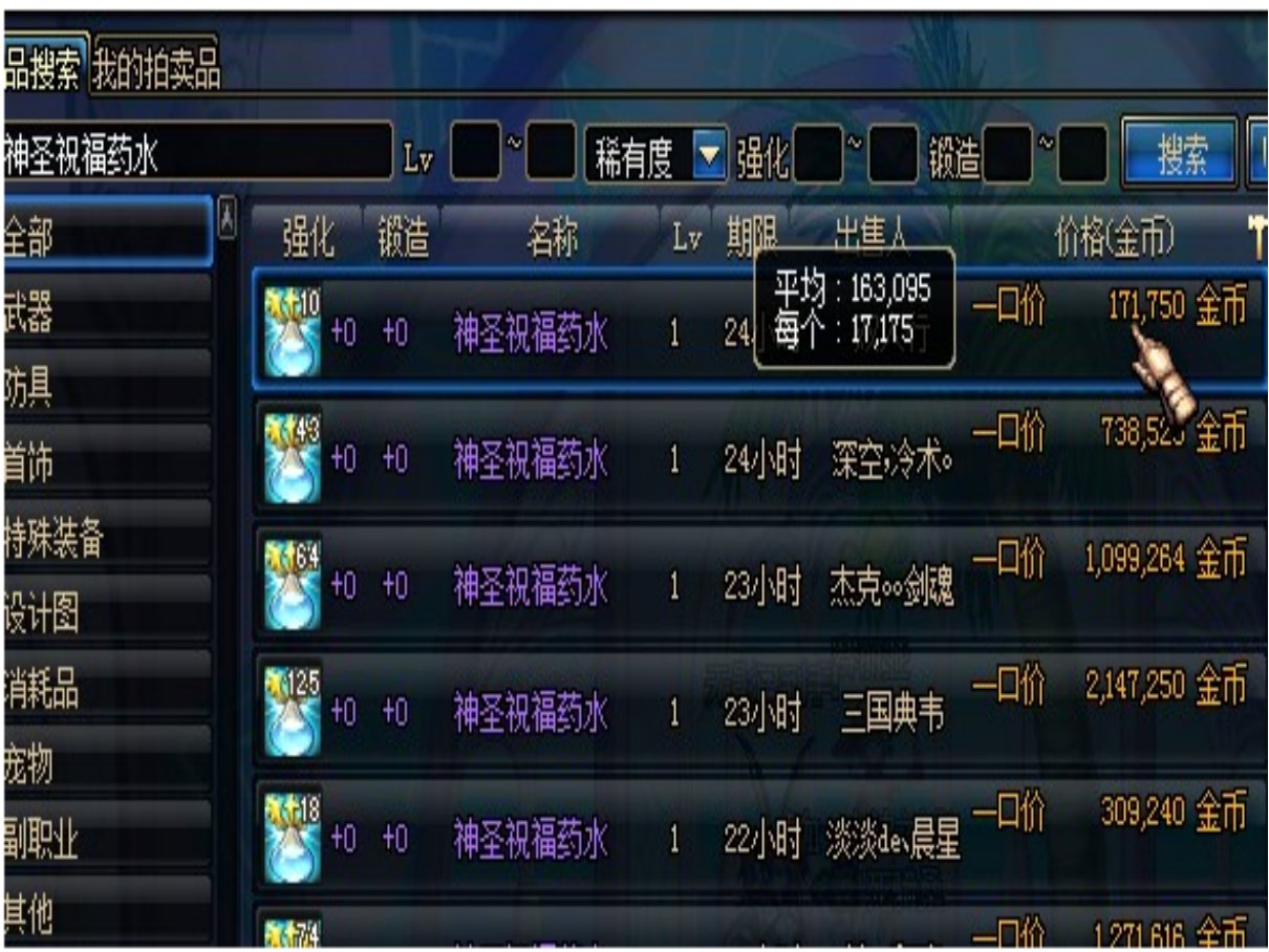 dnf复活药水叫什么名字?