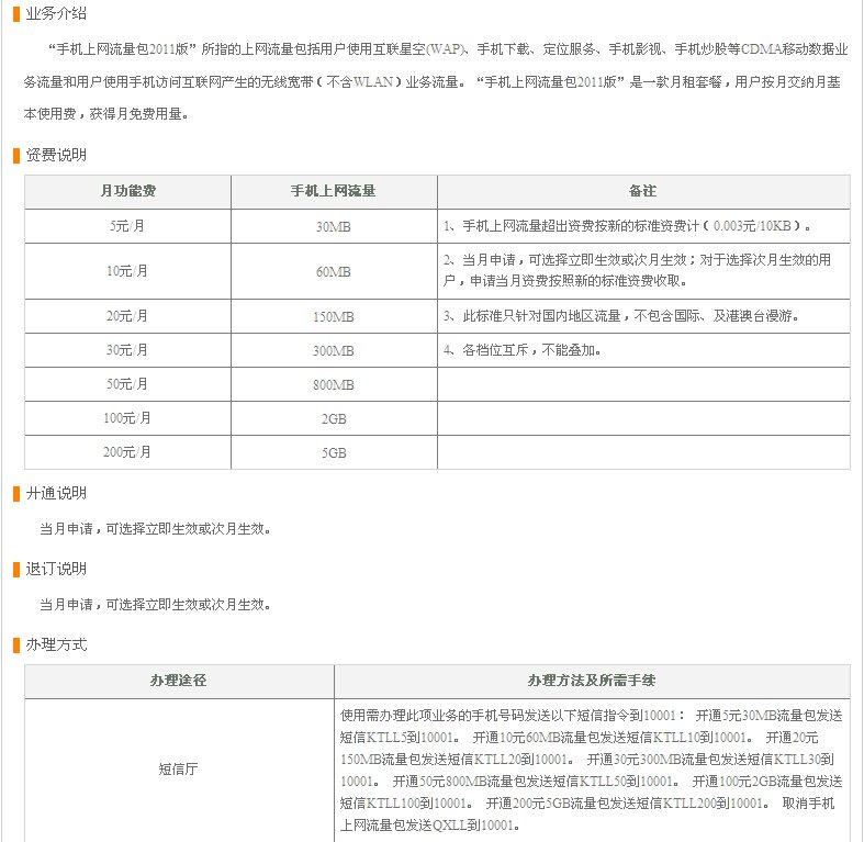 电信警务通。怎么办理流量套餐