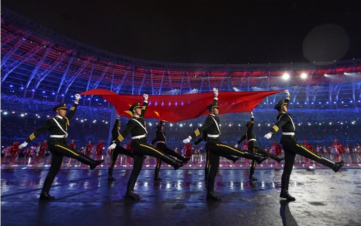 全运会五环怎么变四环了？