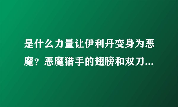 是什么力量让伊利丹变身为恶魔？恶魔猎手的翅膀和双刀怎么回事？伊利丹死后怎样了？守望者后来去了哪里？