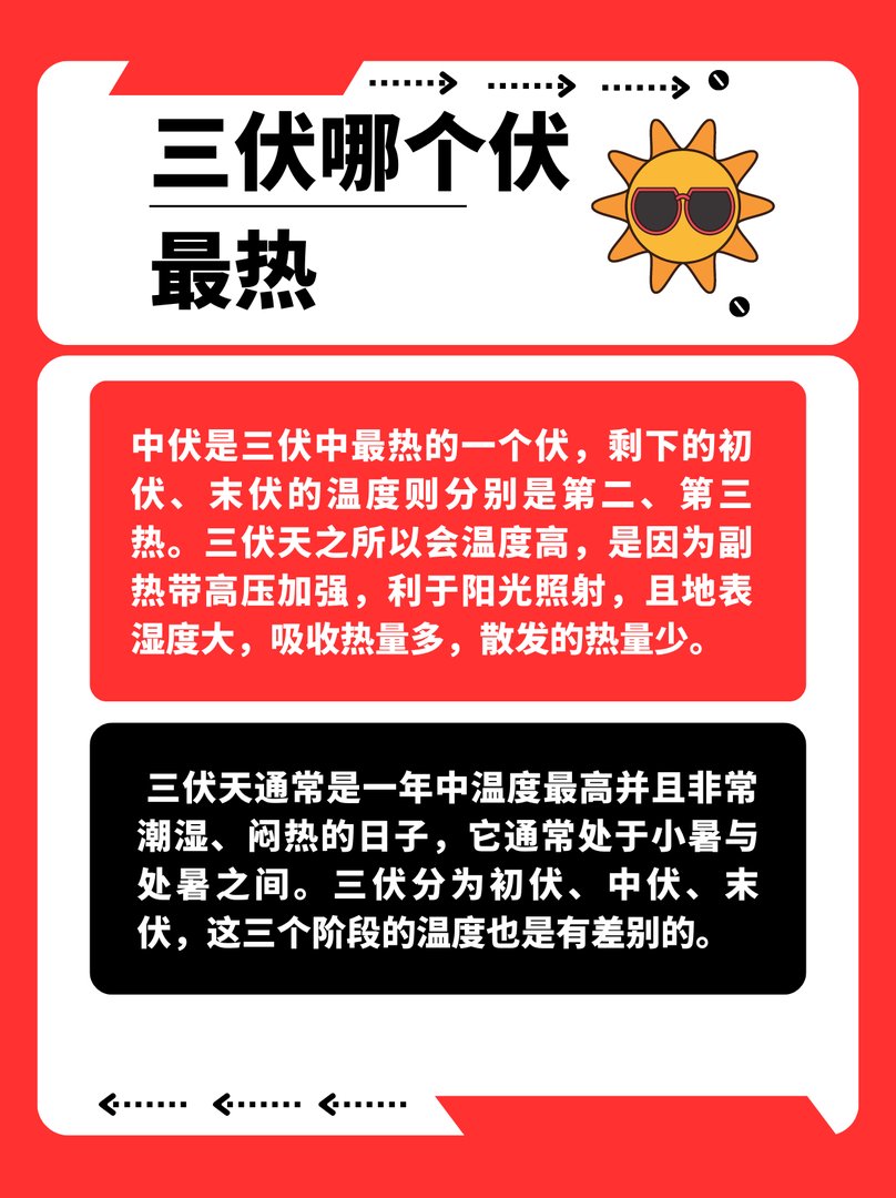 三伏哪个伏最热？