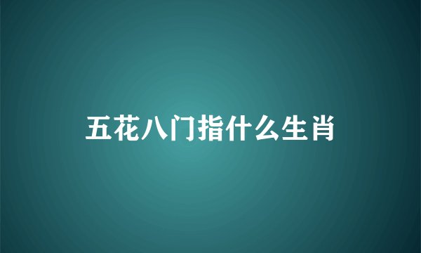 五花八门指什么生肖
