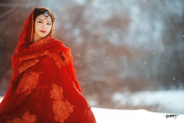 红妆素裹是什么意思