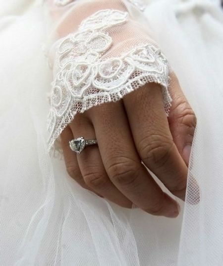 谢娜结婚钻戒什么样