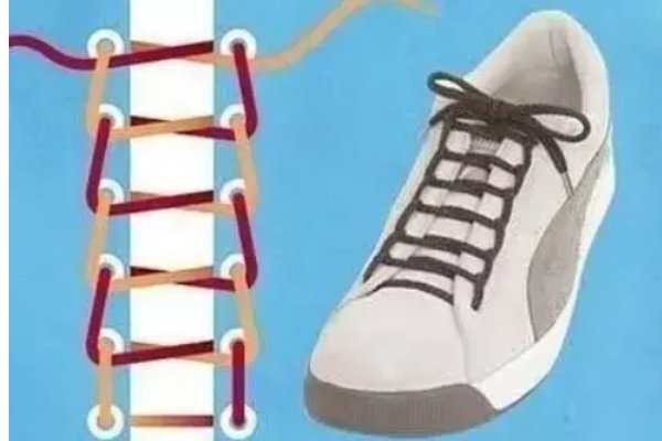 系鞋带的方法图解步骤