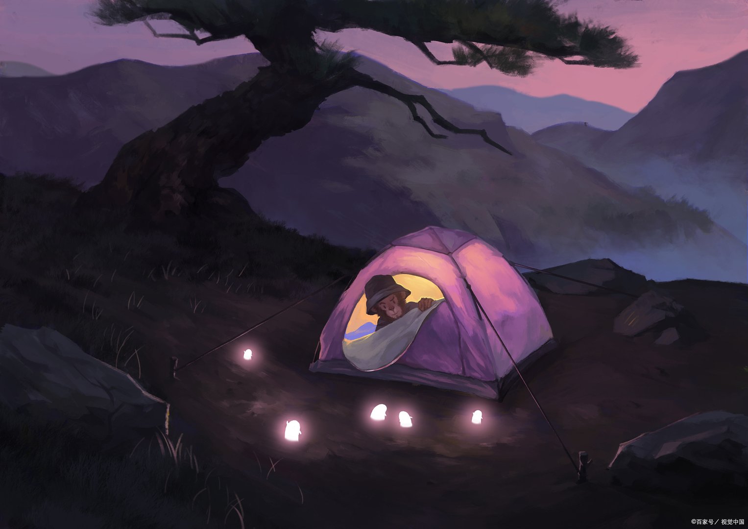 山东女子带娃户外露营，帐篷遭羊群包围，最终是如何脱困的？