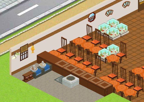 QQ餐厅 24级的现代红白色餐厅的最佳摆放