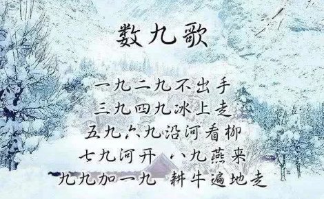 今天是几九的第几天