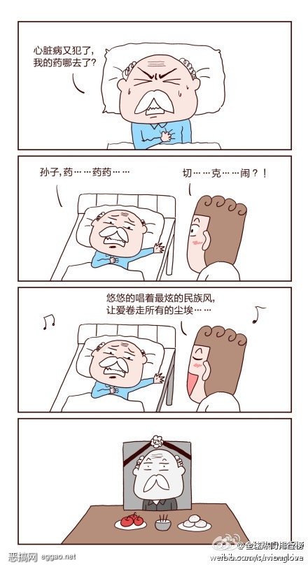 爷爷遗言 药药药 切克闹 什么意思