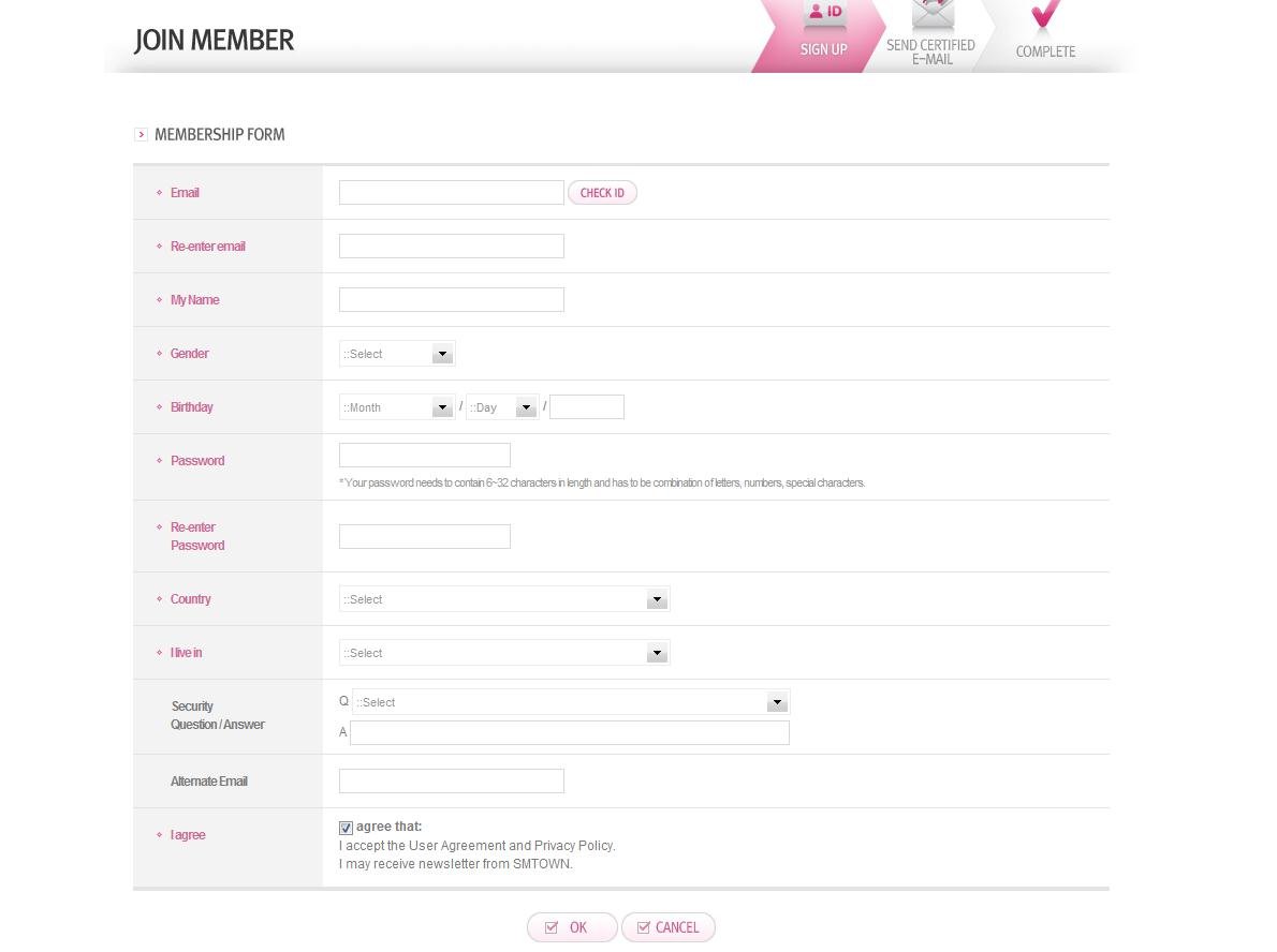 EXO-M官网怎么注册 都是韩文看不懂 求大师