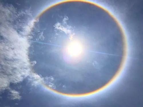 月晕而风，日晕则雨是什么意思