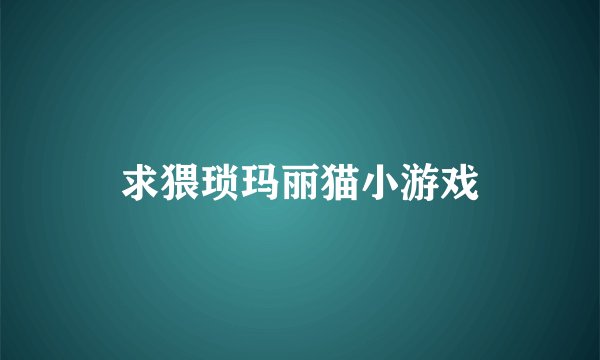 求猥琐玛丽猫小游戏