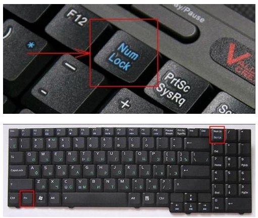 华硕笔记本键盘字母变数字怎么转换？