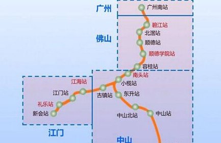 广东江门的高铁站在那个地方？