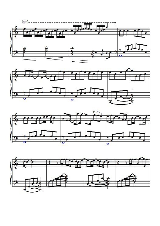 exom张艺兴《眼泪机场》歌谱歌词