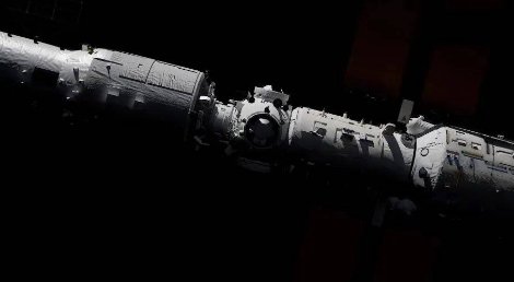 天舟三号从空间站后端绕前端对接，核心舱和天舟三号组合体状态如何？