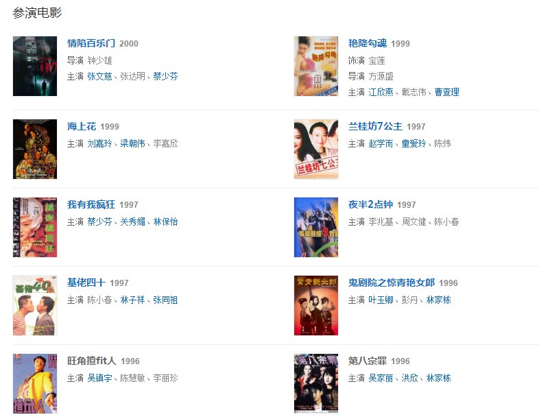 陈宝莲拍过什么电影