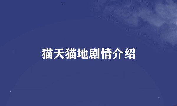 猫天猫地剧情介绍