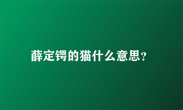 薛定锷的猫什么意思？