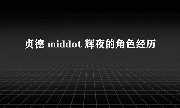 贞德 middot 辉夜的角色经历