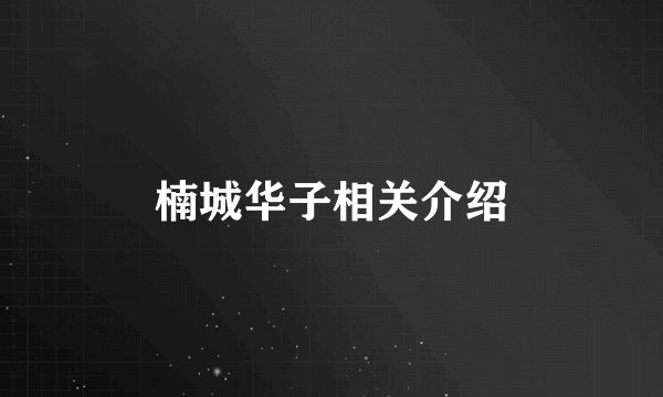 楠城华子相关介绍