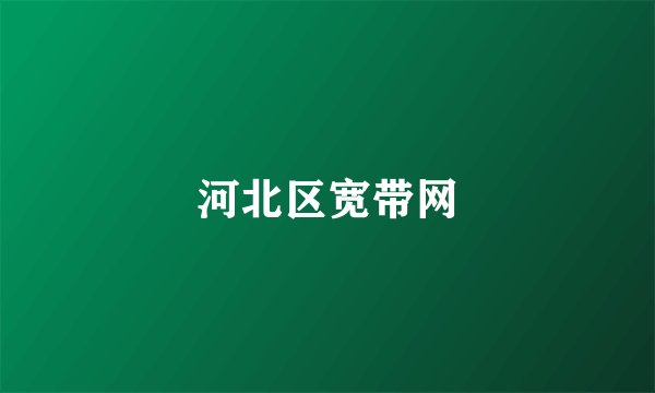 河北区宽带网