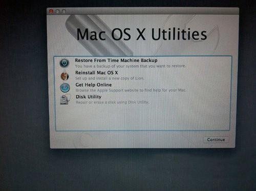 如何重装Mac OS X Lion系统?