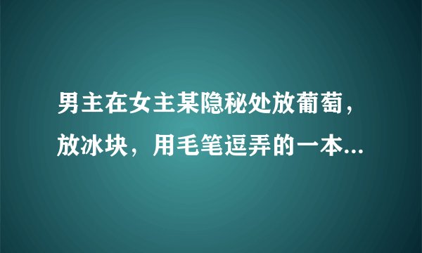 男主在女主某隐秘处放葡萄，放冰块，用毛笔逗弄的一本十章类似四月的作者的小说