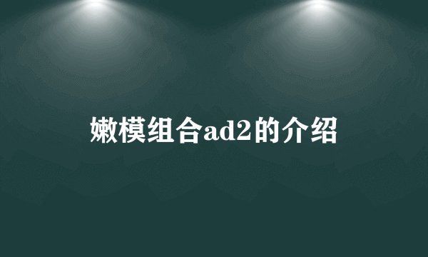 嫩模组合ad2的介绍