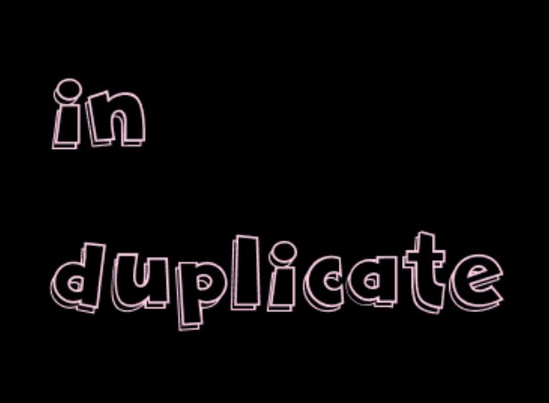 in duplicate还是in duplicates