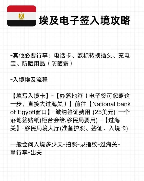 终于有人把埃及签证讲明白了！（全面总结版）