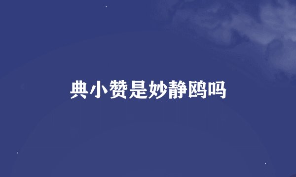 典小赞是妙静鸥吗