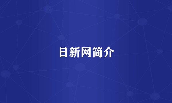 日新网简介