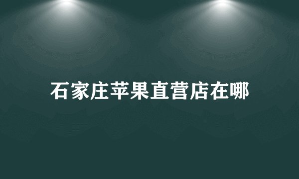 石家庄苹果直营店在哪
