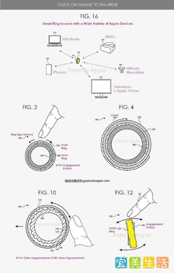 手势控制成苹果研发关键，苹果Apple Ring及Apple Watch全新专利曝光