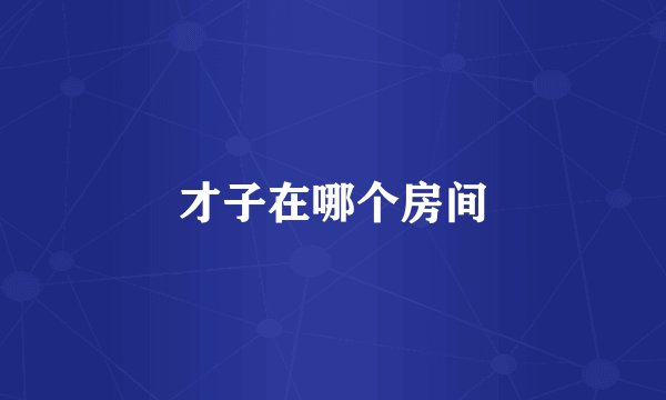 才子在哪个房间
