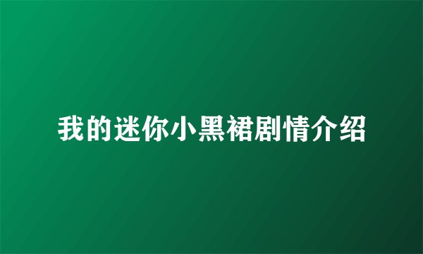 我的迷你小黑裙剧情介绍